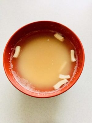 味噌汁におからパウダー!さとの雪