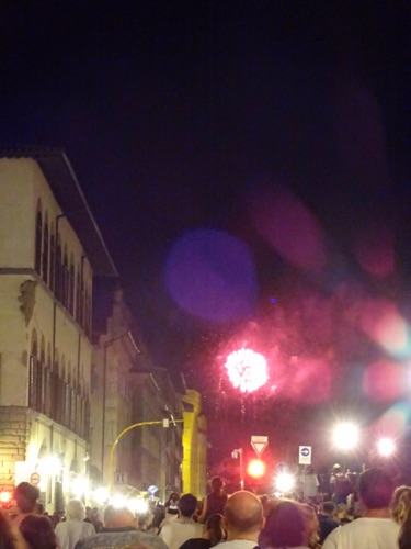 夜のフィレンツェ 聖ジョヴァンニの日の花火