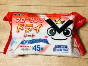 ダイソーのフローリングシートドライ